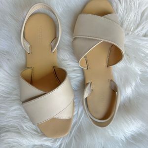 Nisolo LEATHER Sandals Bone color Size 6